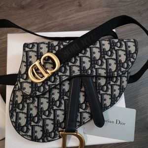 Dior Oblique Saddle Belt Bag Full Set w/receipt